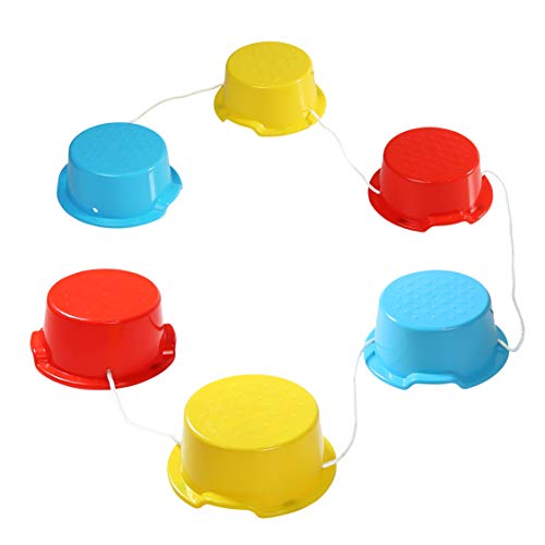 Product Cover Milliard Kid's Stepping Balance Buckets 6-Pack with Anti-Skid Pads, Stackable Gross Motor, Coordination, Exercise Fun, Balancing for Home and School