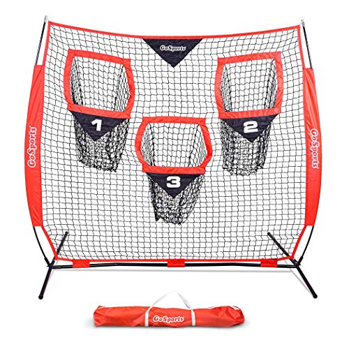 Product Cover GoSports 6' x 6' Football Training Target Net | Improve QB Throwing Accuracy - Includes Foldable Bow Frame and Portable Carry Case
