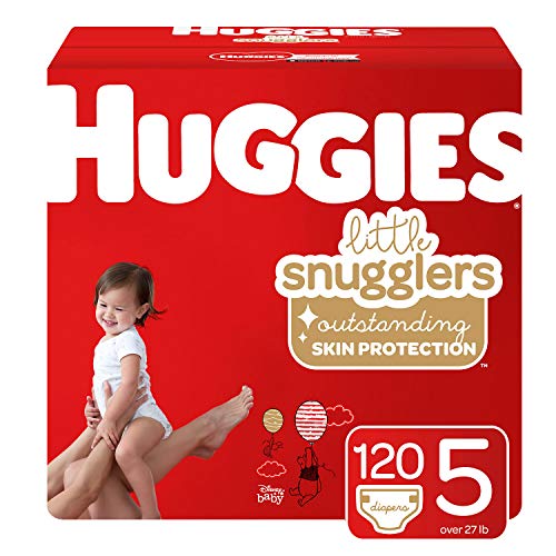 Product Cover Huggies Little Snugglers Baby Diapers, Size 5, 120 Ct, One Month Supply