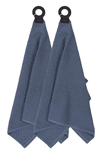 Product Cover Ritz Hook and Hang Towel with Permanent Rubber Hook for Kitchen, Bathroom, Mudroom, Laundry Room, Extra-Large, 18