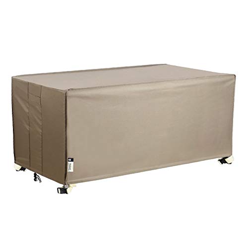 Product Cover Patio Deck Box Cover, XXL Storage Box Cover with Straps and Handles, 100% Waterproof Heavy Duty Outdoor Furniture Winter Cover for Keter, Suncast Container (Deck Box Cover, 63
