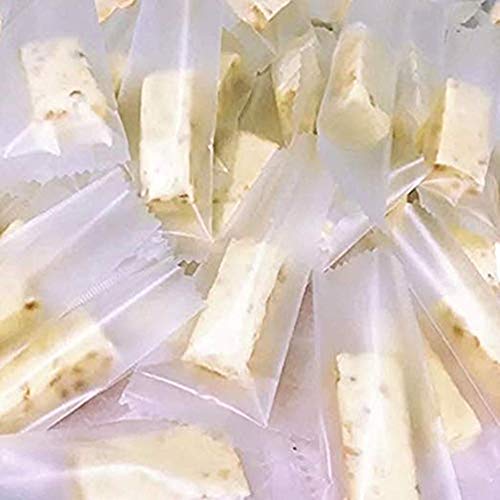 Product Cover 400 Pcs Nougat Candy Wrappers Caramel Wrappers Transparent Packaging Bags