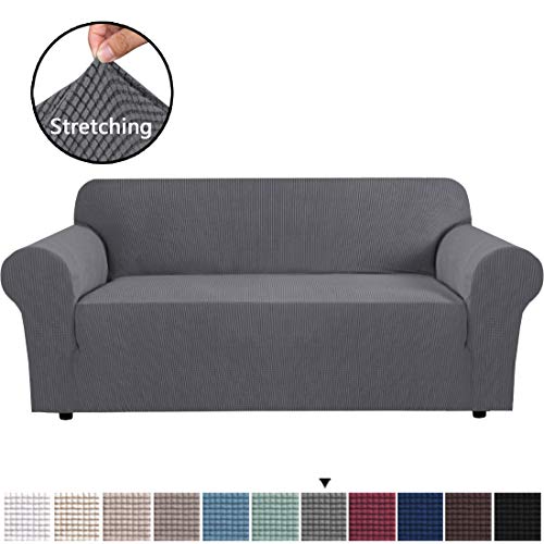 Product Cover H.VERSAILTEX Oversized Sofa Cover Jacquard Stretch Extra Wide Sofa Slipcover Large Furniture Cover for Living Room, Form Fitted Skid Resistance Machine Washable Lounge Cover for 88