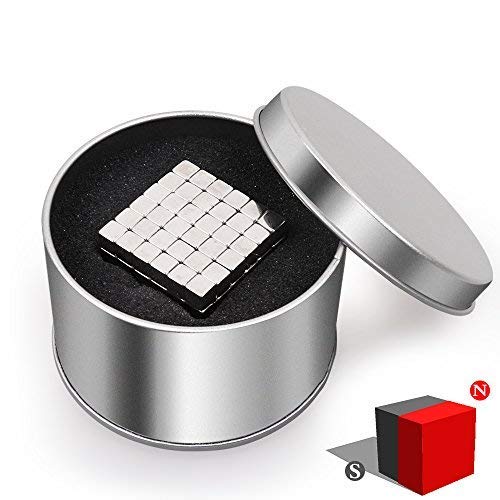 Product Cover CUDNY 5MM Magnetic Cube Puzzle, Magnets Cubes Fidget Toy, 216pcs Magic Sculpture Blocks Stress Relief Toys DIY Educational for Kids