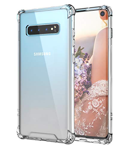 Product Cover Cutebe Case for Galaxy S10,Shockproof Series Hard PC+ TPU Bumper Protective Case for Samsung Galaxy S10 6.1 Inch 2019 Release Crystal