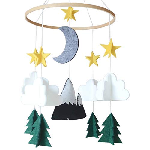 Product Cover Baby Crib Mobile by Sorrel & Fern- Starry Woodland Night Nursery Decoration | Crib Mobile for Boys and Girls