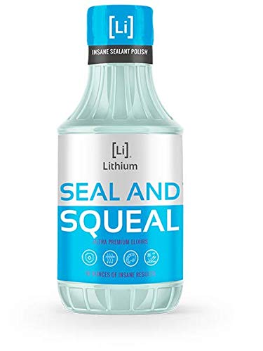 Product Cover Lithium Seal and Squeal Paint Sealant/Polish - Incredible Shine and Lasting Protection - Curable Amino Functional Polymers Fused with Si02 Ceramic Nano Technology -Lasts for up to 12 Months (16 oz)