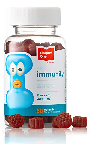 Product Cover Chapter One Immune Support Gummies, Elderberry, Zinc and Vitamin C, Certified Kosher, 60 Flavored Gummies