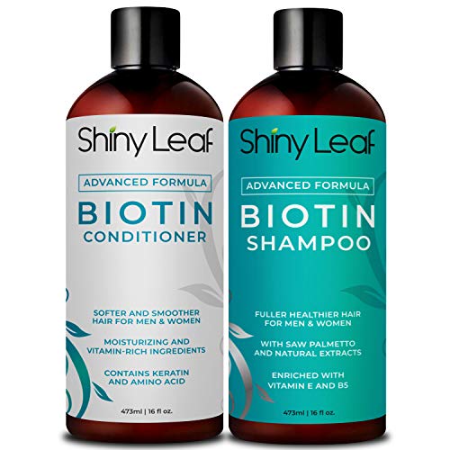 Product Cover Biotin Shampoo and Conditioner For Hair Growth With DHT Blockers, Hair Loss Treatment For Men and Women, For Thicker and Fuller Hair, Paraben Free, Sulfate Free, 16 oz. (473 ml) Bottles