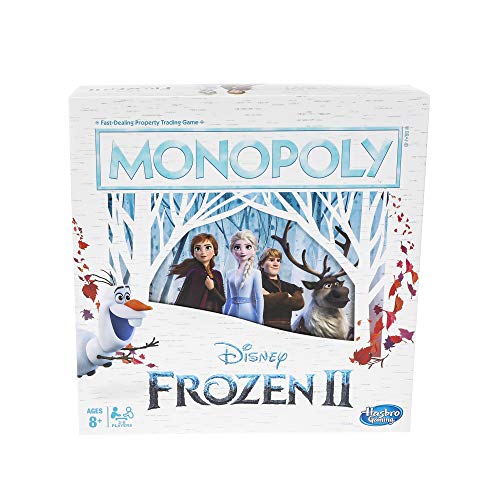Product Cover Monopoly Game: Disney Frozen 2 Edition Board Game for Ages 8 & Up, Brown/A