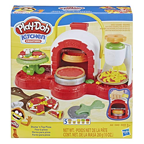 Product Cover Play-Doh Stamp 'n Top Pizza Oven Toy with 5 Non-Toxic Play-Doh Colors