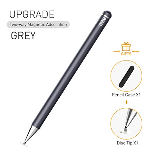 Product Cover Stylus Pens for Touch Screens iPad Pencil, Magnetism Cap Capacitive Pen with Replacement Fine Point Fiber Disc Tips for Apple/iPhone/iPad Pro/Mini/air/Android/Microsoft/Surface/Tablet Or Kids Drawing