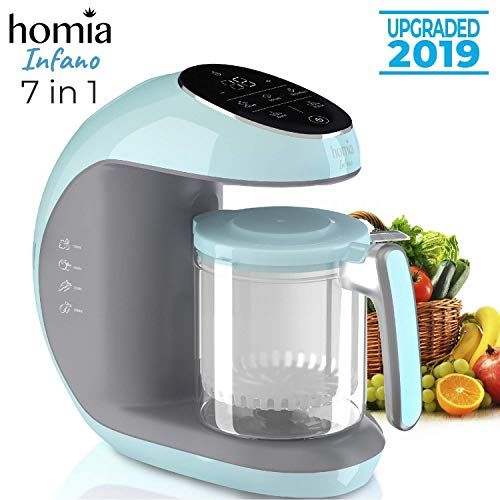 Product Cover Baby Food Maker Chopper Grinder - Mills and Steamer 7 in 1 Processor - Steam, Blend, Chop, Disinfect, Clean, 20 Oz Tritan Stirring Cup, Touch Control Panel, Auto Shut-Off, 110V Only