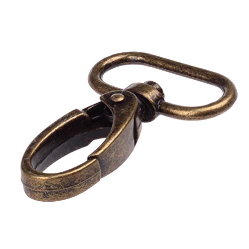Product Cover 1-inch Antique Brass Curved Lobster Clasps Swivel Trigger Clips Snap (Pack of 20)