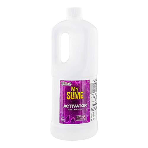 Product Cover My Slime Activator Solution 32 Ounce Bottle - Make Your Own Slime, Just Add Glue - Kid Safe, Non-Toxic - Replaces Borax, Baking Soda, Contact Lens Solution - Activating Making PVA School Glue Slime