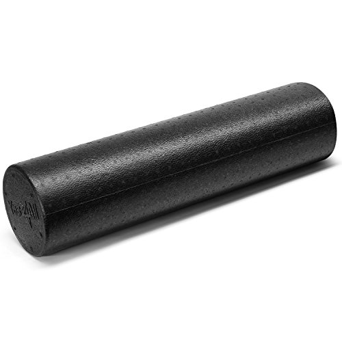 Product Cover Yes4All EPP Exercise Foam Roller - Extra Firm High Density Foam Roller - Best for Flexibility and Rehab Exercises (24 inch, Black)