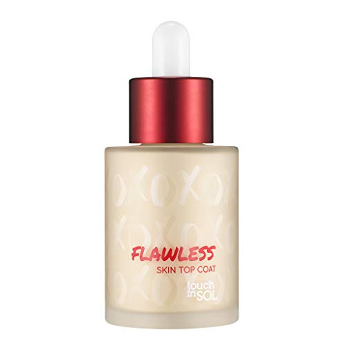 Product Cover TOUCH IN SOL Flawless Skin Top Coat 1.18 fl.oz. (35ml) - One Step Makeup (Nourishing Ampoule + High Adhesive Makeup Base + Fresh Silky Powder), Moisturizing High Coverage Foundation (#1 Light)