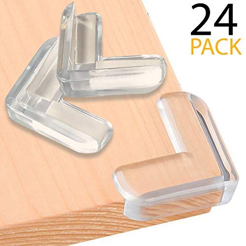 Product Cover |24 Pack| Clear Corner Protector| Baby Proofing | Impact Absorbent Furniture Corner Guards |Baby Safety|Sharp Table Corner Protector| High Resistant Adhesive | SurBaby