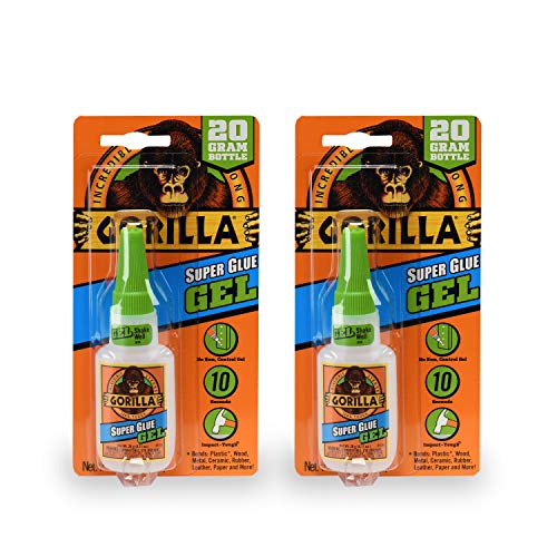 Product Cover Gorilla 7700108 20 Gram 2-Pack Super Glue Gel, Clear