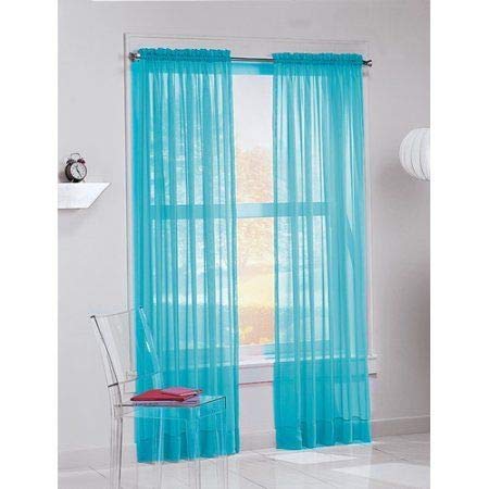 Product Cover Sapphire Home 2 Panels Window Sheer Curtains 54