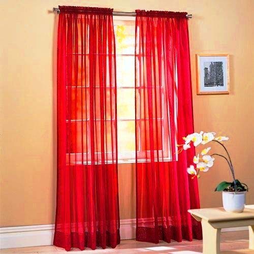 Product Cover Sapphire Home 2 Panels Window Sheer Curtains 54