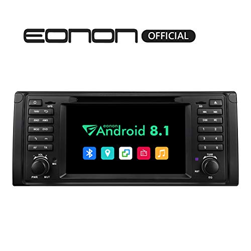 Product Cover Car Radios, Android 8.1 Car Head Unit, Car Stereo Radio,7 Inch HD Touchscreen Car Stereo Radio, 32GB ROM Applicable to 5 Series 1995-2002(E39) Support Fastboot, Bluetooth, WiFi Connection-GA9301B