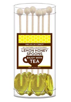 Product Cover Lemon Honey Tea Spoon Stirrer Made With Real Honey Sweeten and Flavor Your Cup 100% USA Made ( 8 Count)