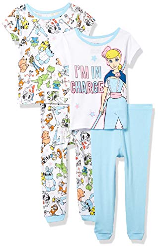 Product Cover Pixar Girls' Toy Story 4-Piece Cotton Pajama Set