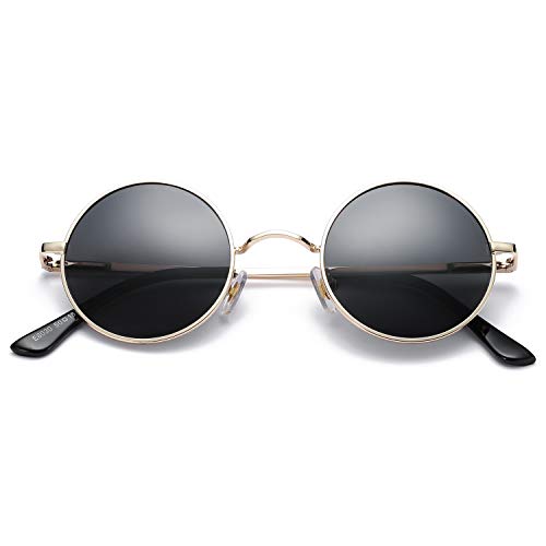 Product Cover Pro Acme Retro Small Round Polarized Sunglasses for Men Women John Lennon Style
