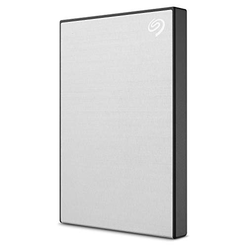 Product Cover Seagate Backup Plus Slim 2TB External Hard Drive Portable HDD - Silver USB 3.0 for PC Laptop and Mac, 1 year Mylio Create, 2 Months Adobe CC Photography (STHN2000401)