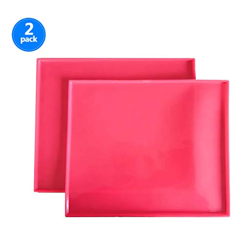 Product Cover Silicone Baking Mat Set of 2 Non-Stick Reusable Flexible Heat Resistant Red, 12.210.4In