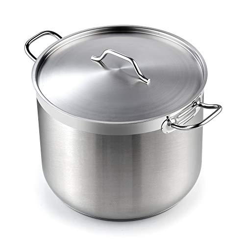 Product Cover Cooks Standard 02616 Professional Grade Lid 30 Quart Stainless Steel Stockpot, Silver