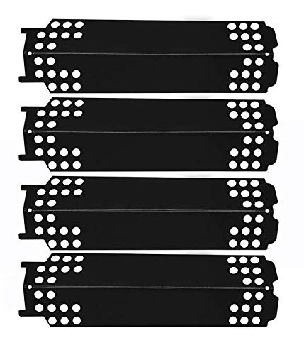 Product Cover Hongso PPC0014 (4 Pack) Porcelain Steel Heat Plate Shields for Charbroil 463436215 463436214 463436213, Thermos 466360113 Gas Grill, G432-0096-W1