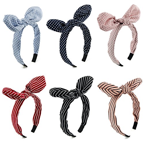Product Cover Carede Rabbit Bow Bowknot Headband Hair Hoop Headwear Accessory for Lady Girls Women