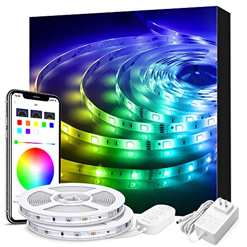 Product Cover LED Strip Lights Phone Control, Govee 32.8ft Waterproof Wireless Led Light Strip Kit, WiFi Music Sync Smart RGB Light Strip Compatible with Alexa Google Home(Not Support 5G WiFi)