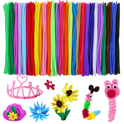 Product Cover Caydo 324 Pieces Pipe Cleaners 27 Colors Chenille Stems for Valentine Day DIY Art Creative Crafts Decorations (6 mm x 12 Inch)
