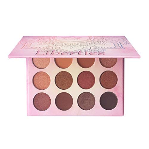 Product Cover Aolailiya 12 Colors Liberties Eye Shadow Palette-Highly Pigmented Matte + Shimmer makeup Nudes Warm Natural Bronze Neutral eyeshadow palette
