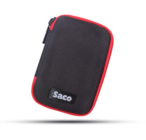 Product Cover Saco Shock Proof Pocket Organizer Eva External Hard Disk Case Pouch for Samsung T5 Portable SSD - 500GB - USB 3.1 External SSD (MU-PA500B/AM)
