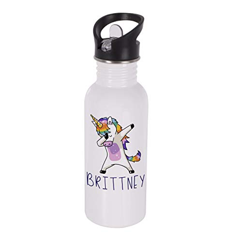 Product Cover Personalized Gifts Dabbing Unicorn Coffee Mug - 16oz Stainless Steel Sport Water Bottle Tumbler with Lid and Straw -Birthday Gifts, Christmas Gifts, Mother's Day Gifts, Father's Day Gifts