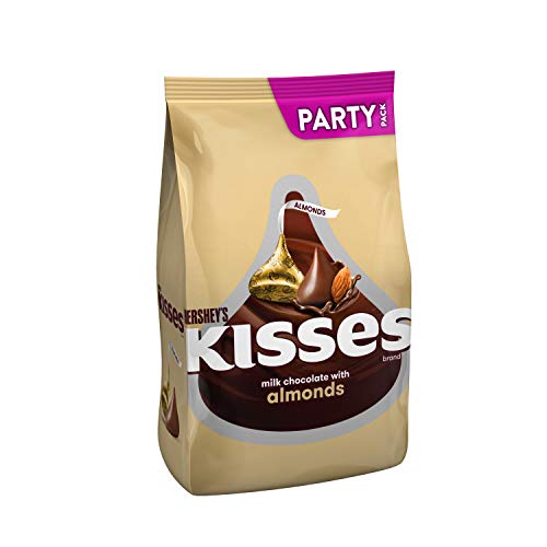 Product Cover KISSES HERSHEY'S Chocolate Candy with Almonds, 32 oz Bulk Bag
