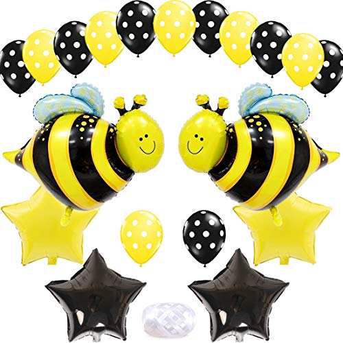 Product Cover Kreatwow Bumblebee Party Decoration Bumble Bee Balloons for Honey Bee Themed Birthday Party Baby Shower Supplies