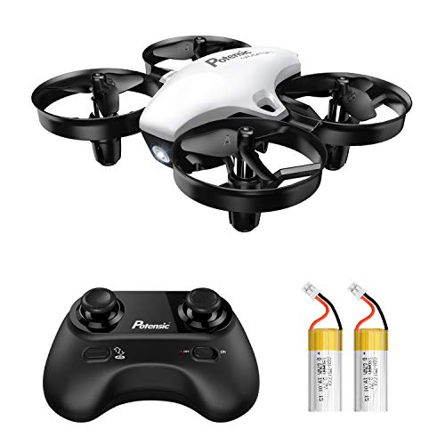 Product Cover Potensic Upgraded A20 Mini Drone Easy to Fly Even to Kids and Beginners, RC Helicopter Quadcopter with Auto Hovering, Headless Mode and Extra Batteries ...