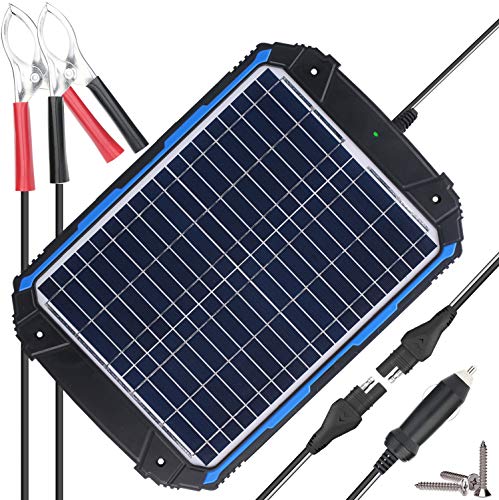 Product Cover SUNER POWER Upgraded 12V Waterproof Solar Battery Charger & Maintainer Pro - Built-in Intelligent MPPT Charge Controller - 18W Solar Panel Trickle Charging Kit for Car, Marine, Motorcycle, RV, etc