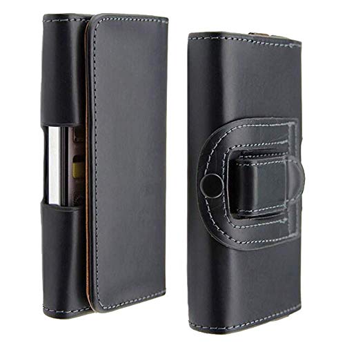 Product Cover Black Case Fit for Smartphone iPhone Xs Max Universal Waist Belt Holster Pouch Clip Leather Cover fit for iPhone 6 6s Plus 7 8 Plus Huawei P9 Holster Phone Case 6.3'' x 3.23'' x 0.5''