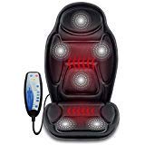 Product Cover SNAILAX Massage Car Seat Cushion - 6 Vibrating Massage Nodes & 3 Heating Pad, Car Back Massager with Heat, Seat Warmer Cover for Car Truck