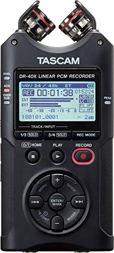 Product Cover Tascam DR-40X Four-Track Digital Audio Recorder and USB Audio Interface