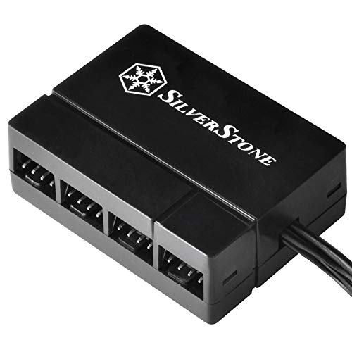 Product Cover SilverStone Technology Silverstone 8-Port PWM Fan Hub/Splitter for 4-Pin & 3-Pin Fans in Black SST-CPF04-USA (Newest Version)