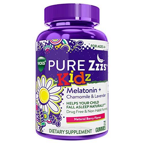 Product Cover Pure Zzzs Kidz Melatonin Sleep Aid Gummies, 72 ct, Lavender and Chamomile for Kids and Children