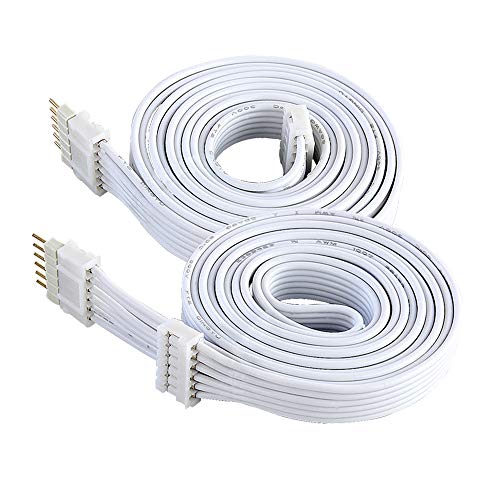 Product Cover Extension Cable for Philips Hue LightStrip Plus (3 ft/1 m, 2 Pack, White)