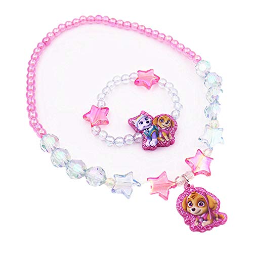 Product Cover Paw Patrol Necklace & Bracelet for Girls ❤Paw Patrol Gift Set❤ Paw Patrol Accessories Skye Paw Patrol Everest